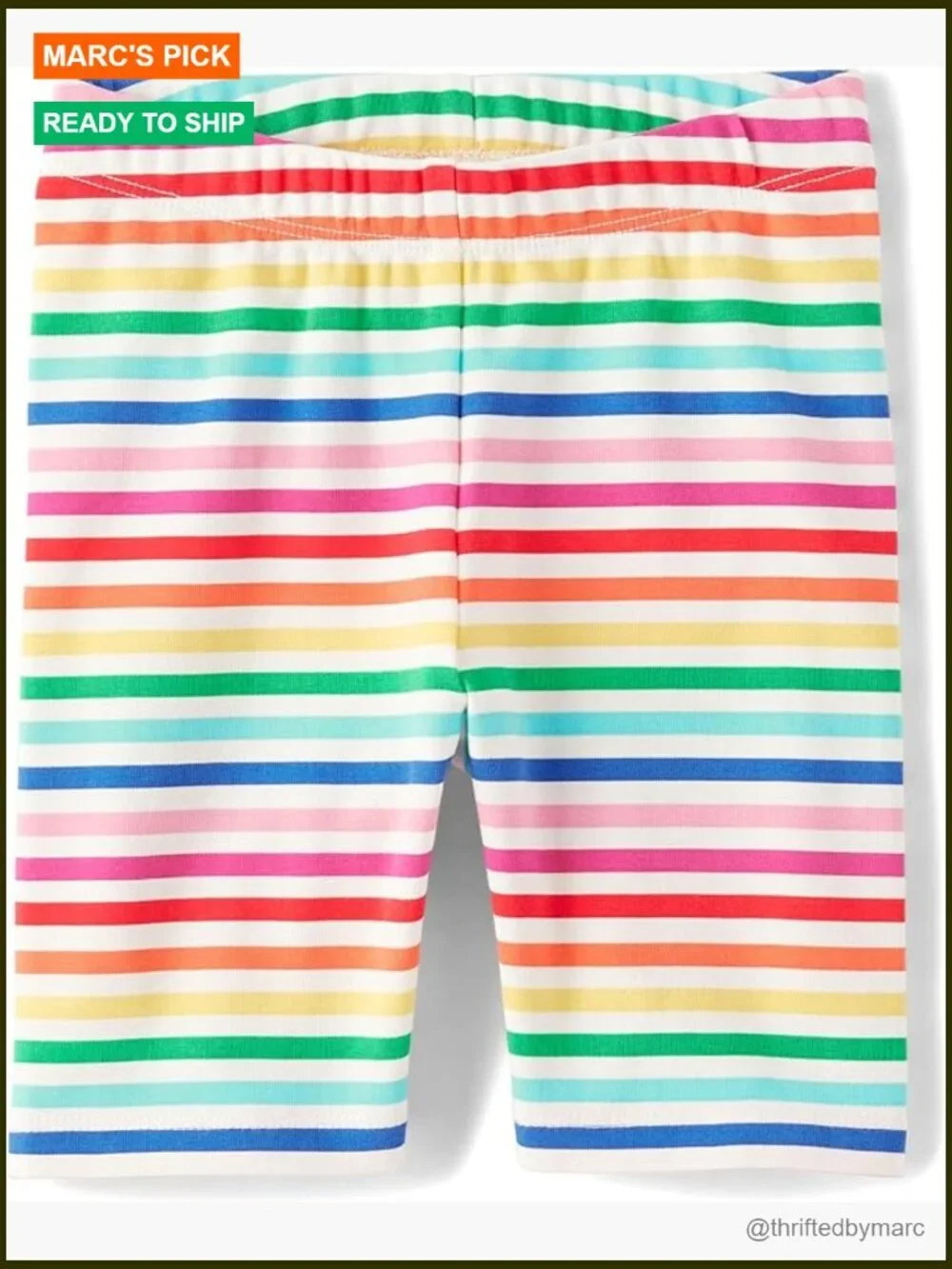 Toddler Girls Sporty Bike Shorts with Elastic Waistband